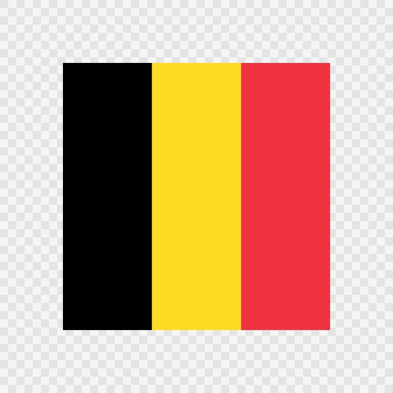Belgium square flag icon