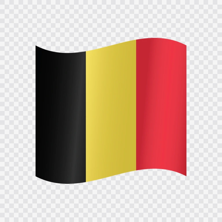 Belgium waving flag