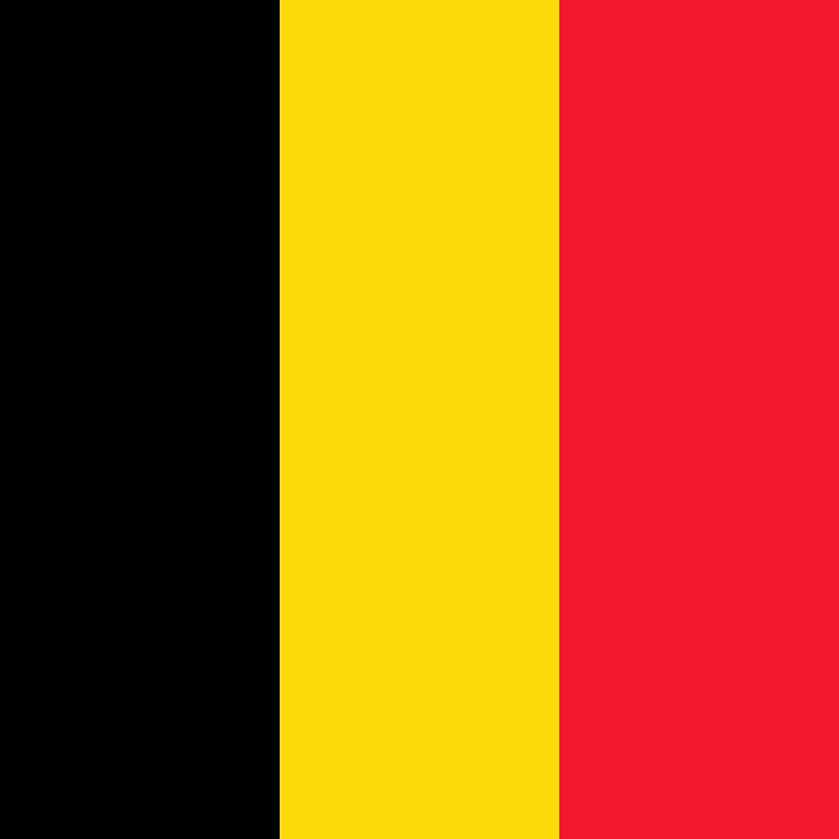 Belgium square flag icon