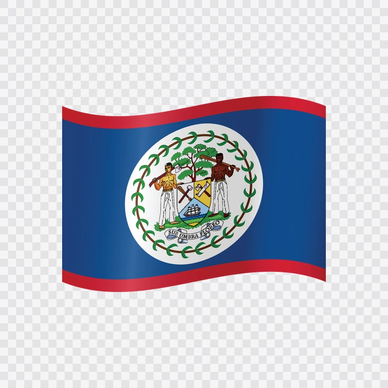 Belize waving flag