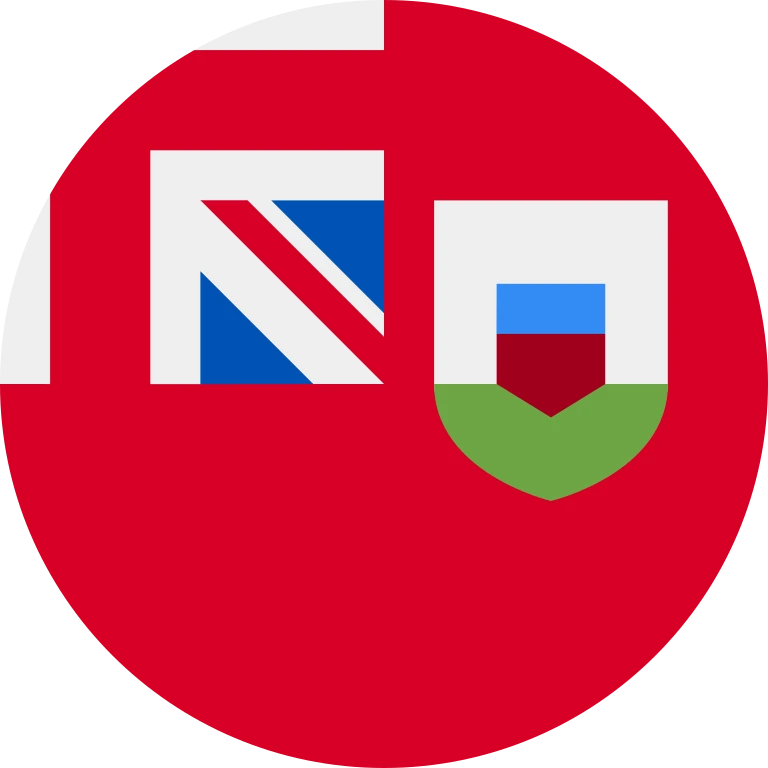Bermuda circle flag icon