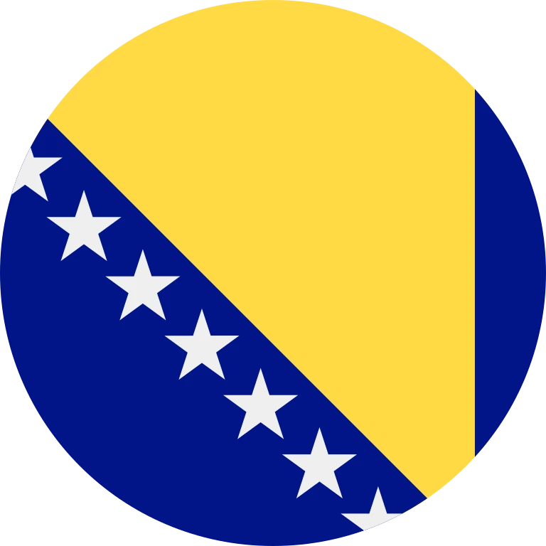 Bosnia and Herzegovina circle flag icon