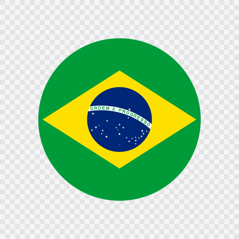 Brazil circle flag icon