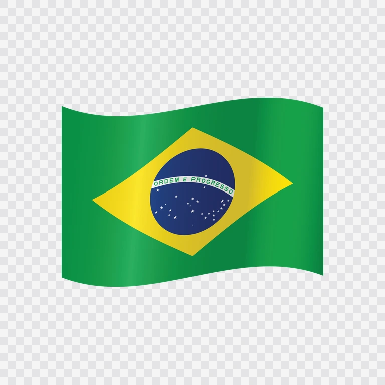 Brazil waving flag