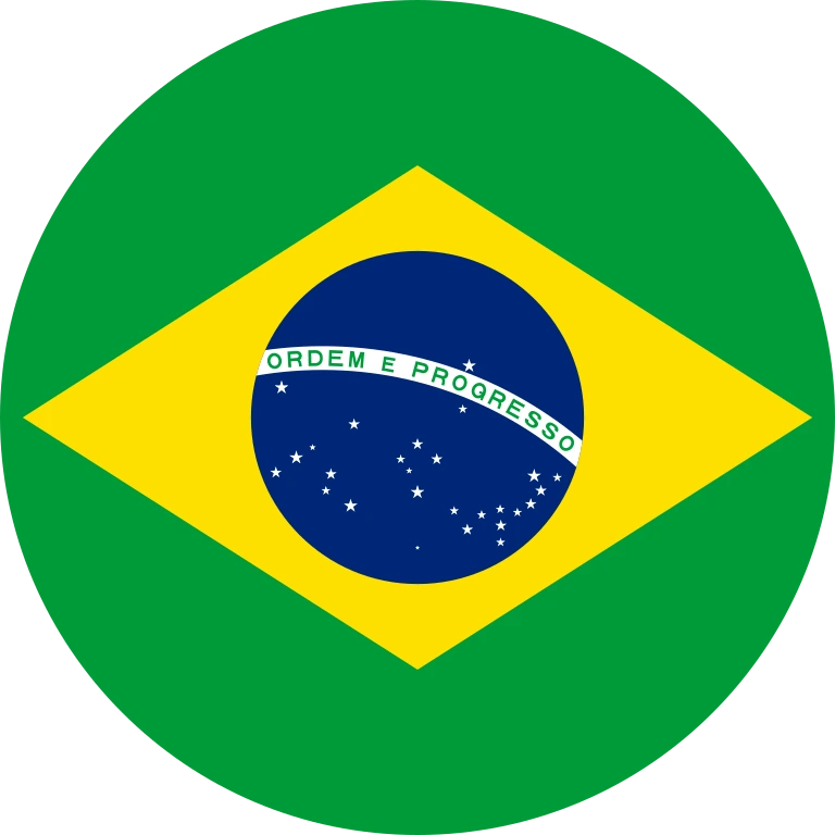 Brazil circle flag icon