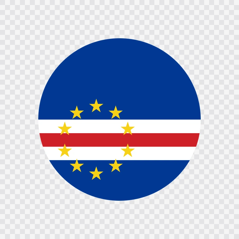 Cape Verde circle flag icon