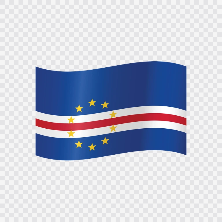 Cape Verde waving flag