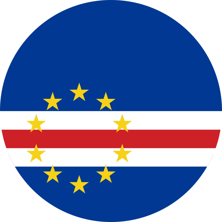 Cape Verde circle flag icon