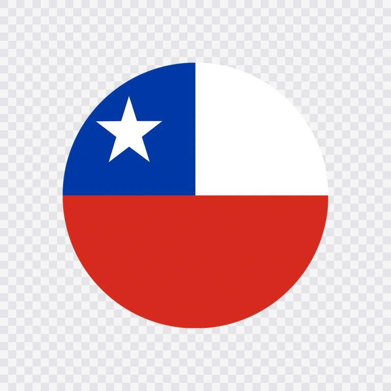 Chile circle flag icon