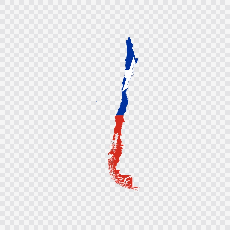 Chile flag map