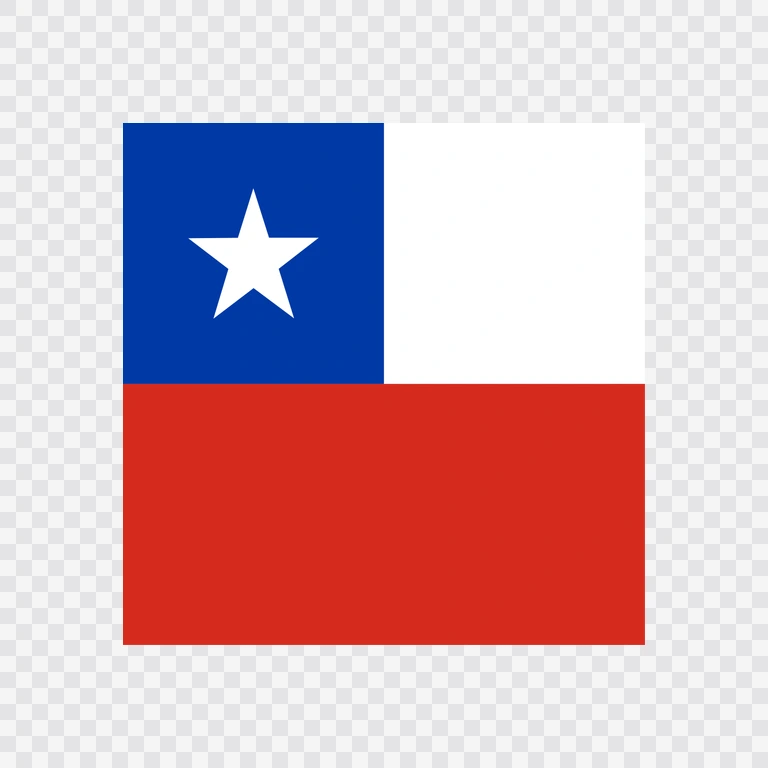 Chile square flag icon