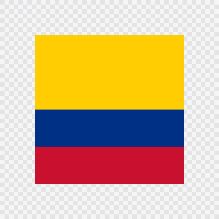 Ikon bendera Kolombia kotak
