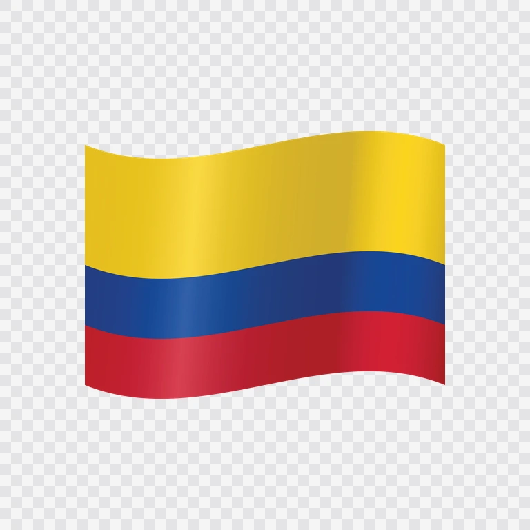 Bendera Kolombia berkibar