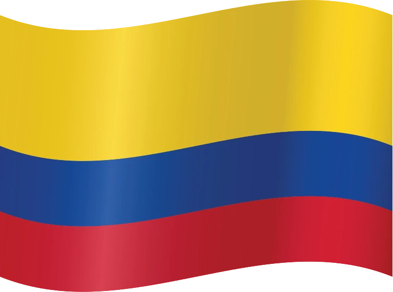 Colombia waving flag