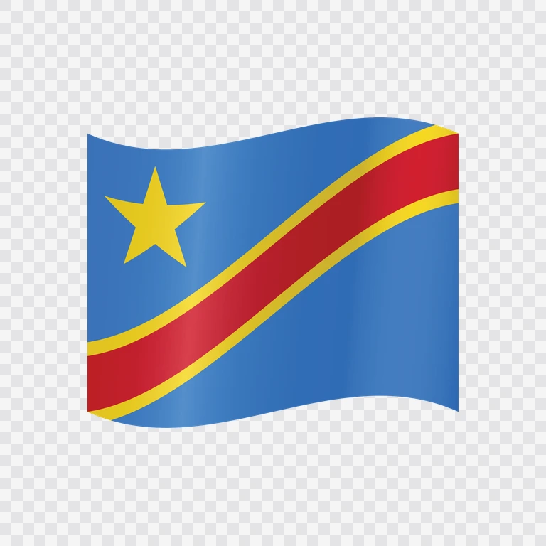 DR Congo waving flag