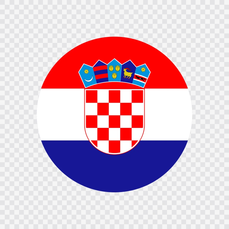 Croatia circle flag icon