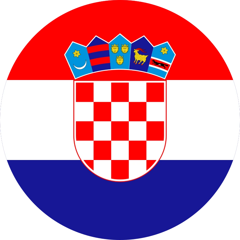 Croatia circle flag icon