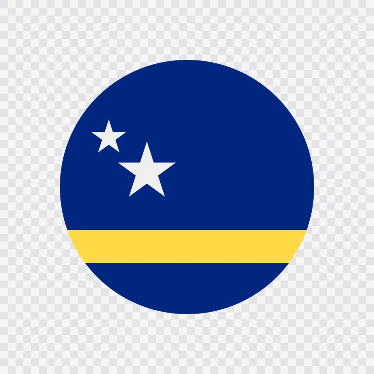 Curaçao circle flag icon