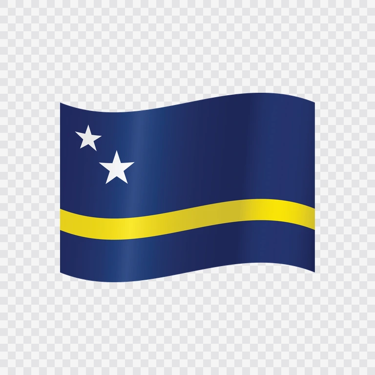Curaçao waving flag