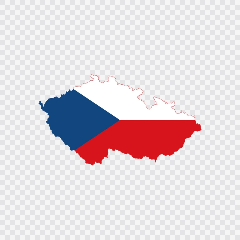 Peta bendera Republik Ceko