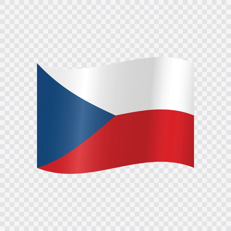 Bendera Republik Ceko berkibar