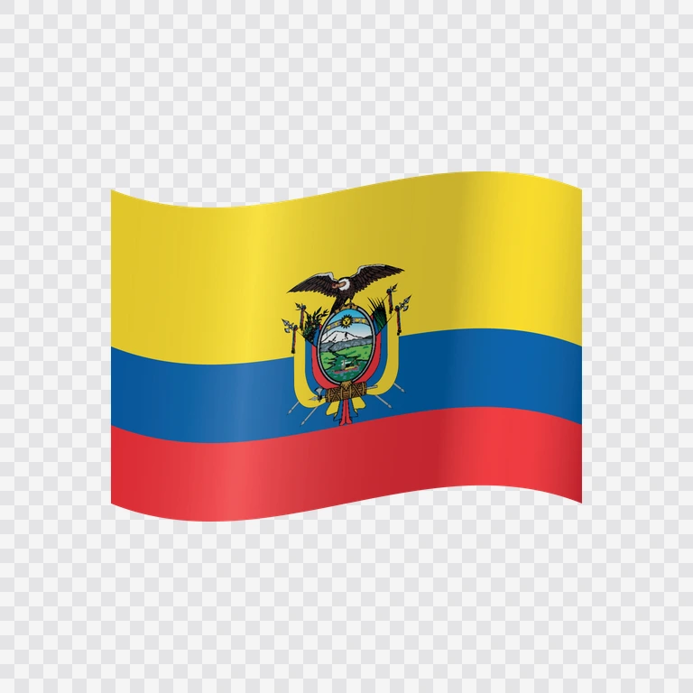 Ecuador waving flag