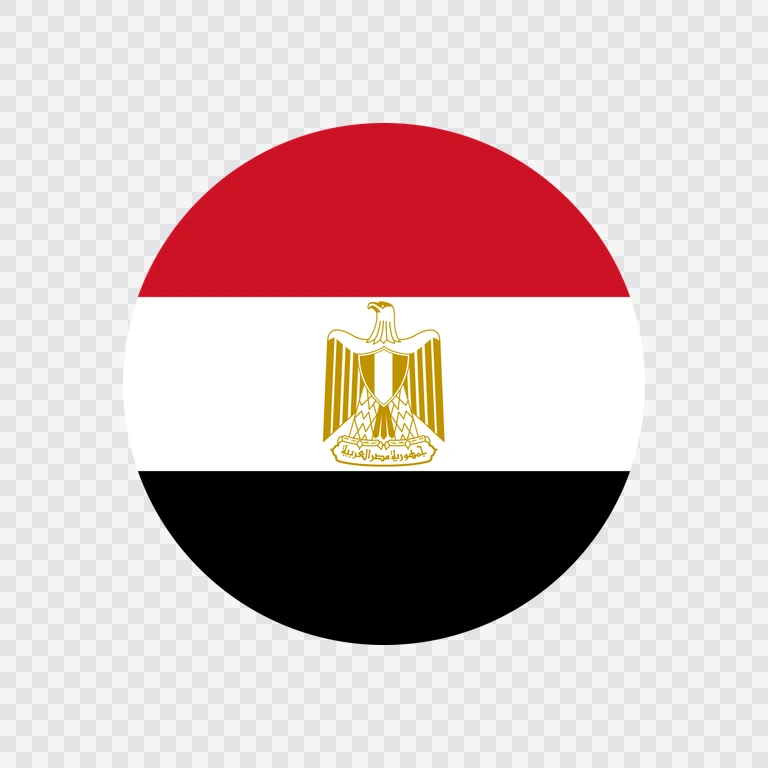 Egypt circle flag icon