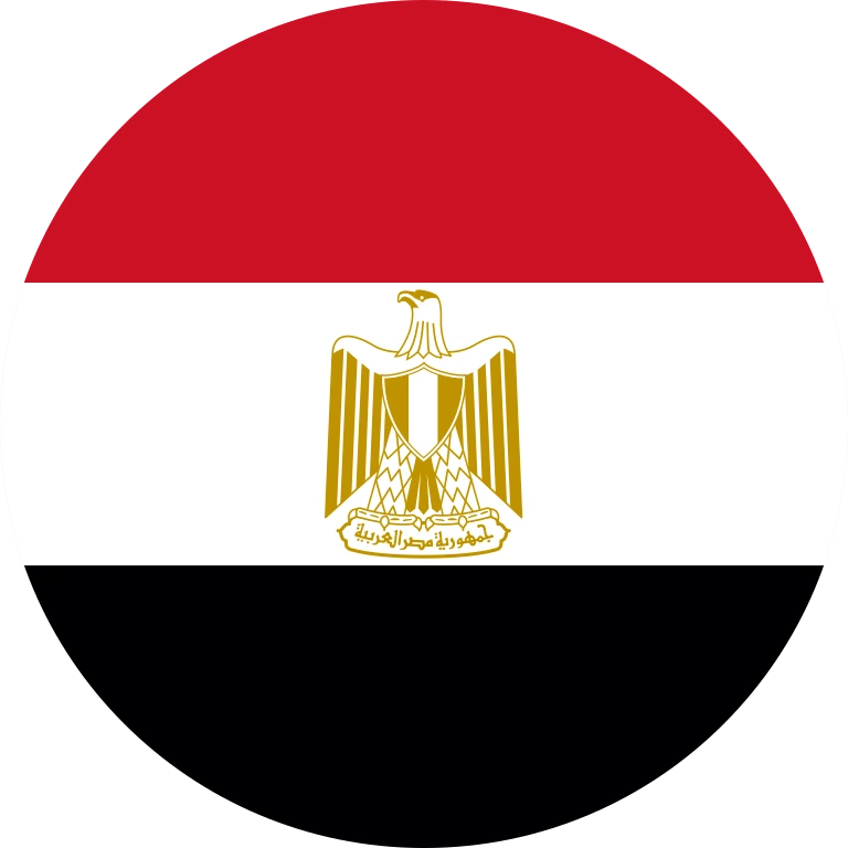 Egypt circle flag icon