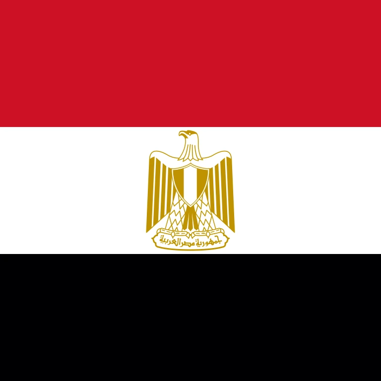 Egypt square flag icon