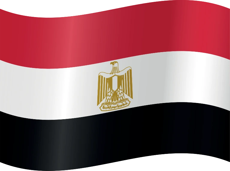 Egypt waving flag