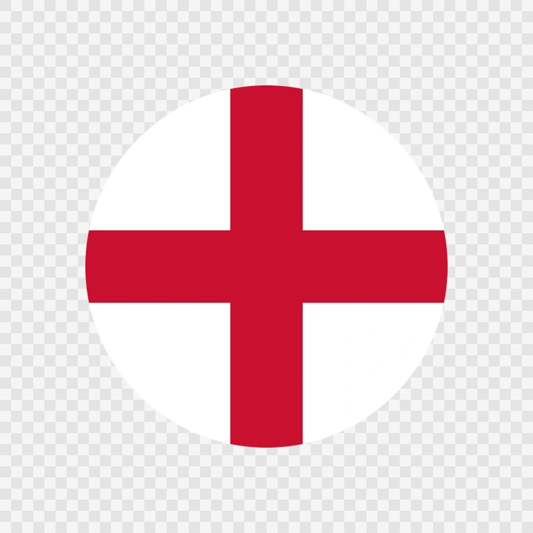 England circle flag icon