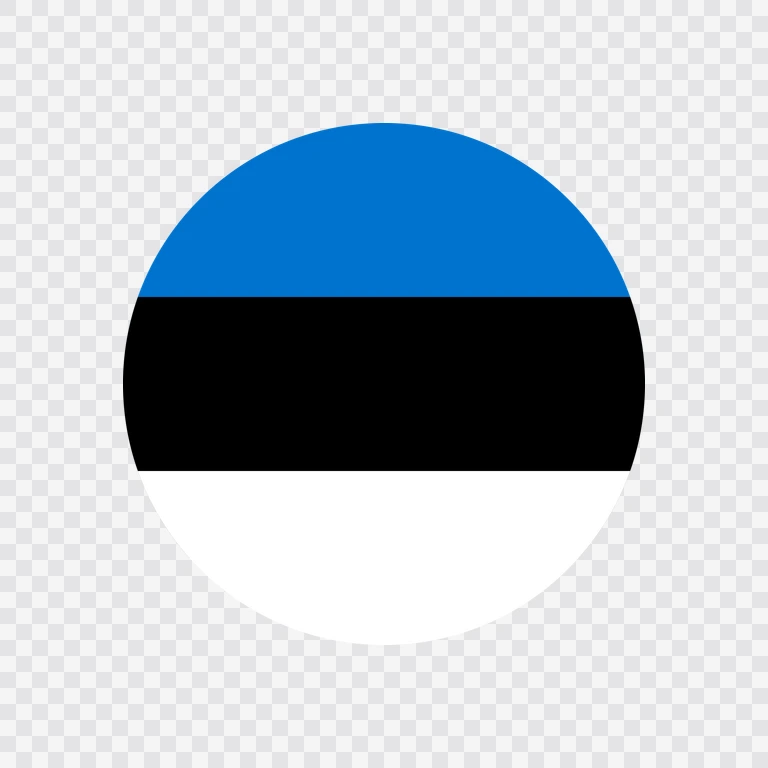 Estonia circle flag icon