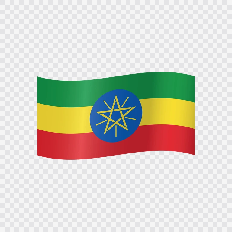 Ethiopia waving flag