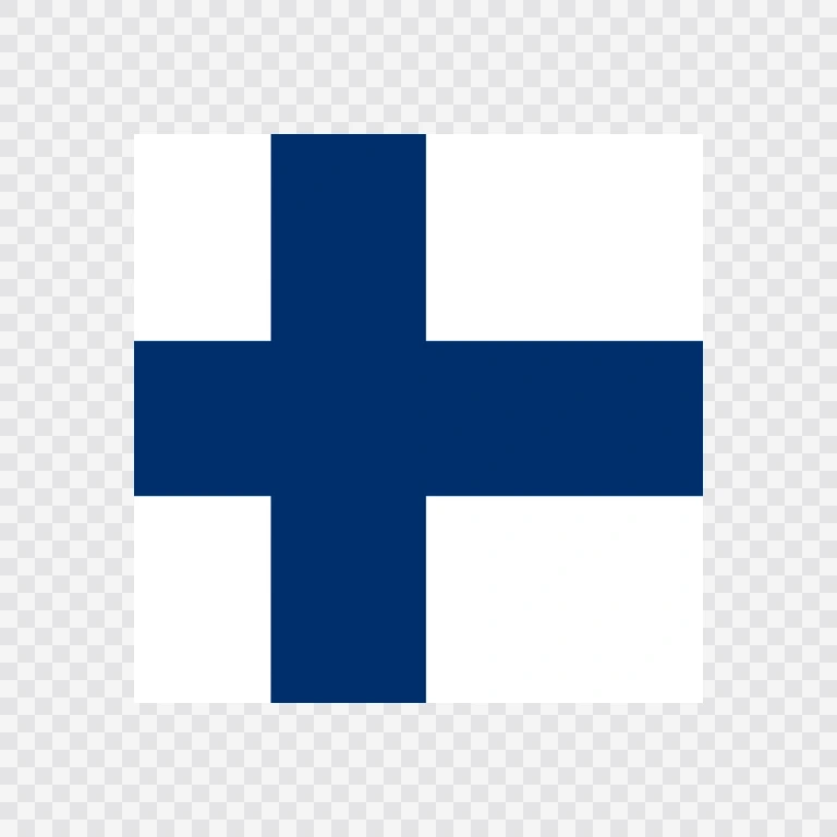 Finland square flag icon