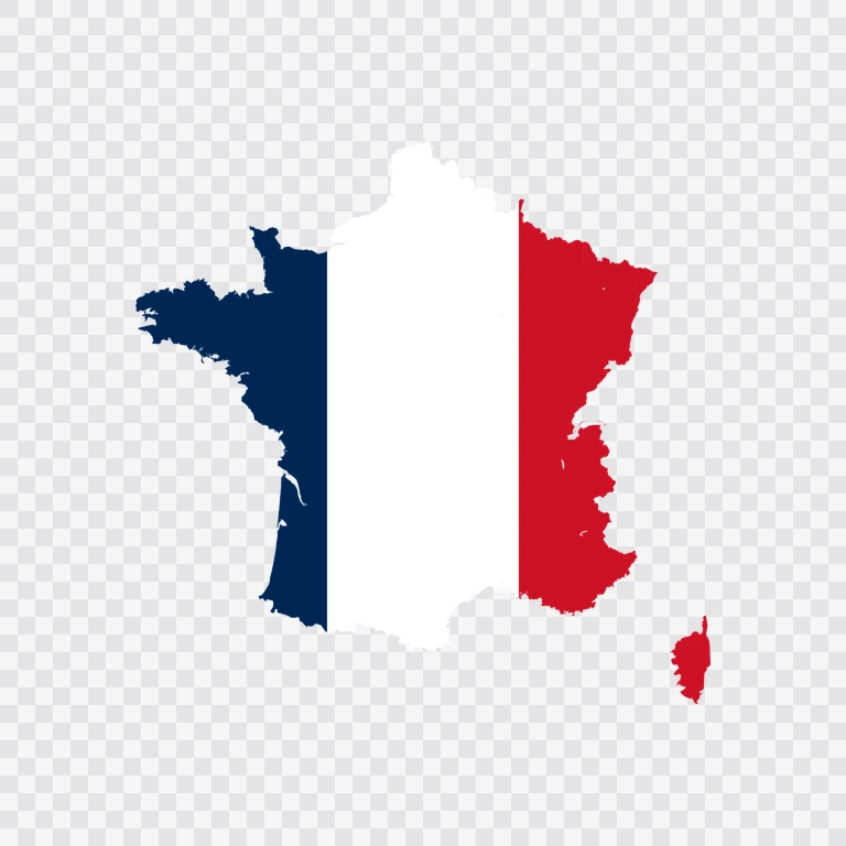 France flag map