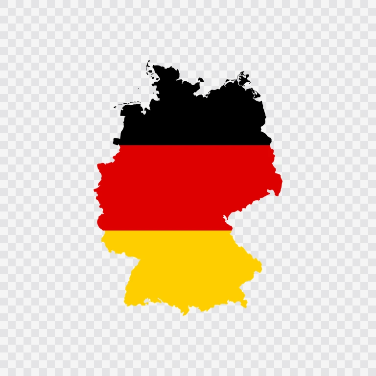 Germany flag map