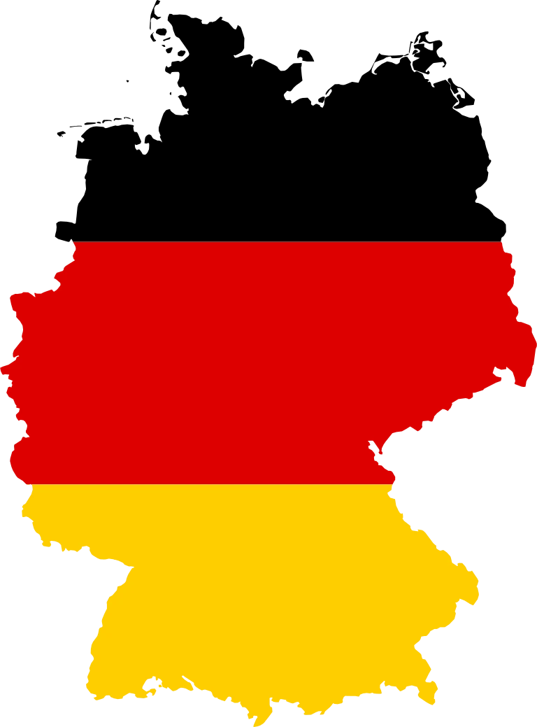 Germany flag map