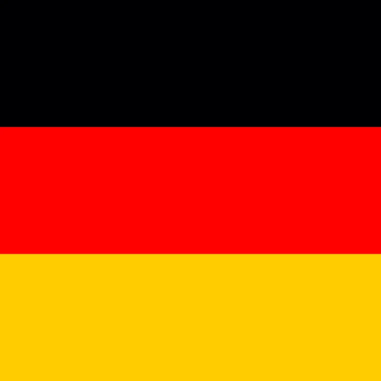 Germany square flag icon