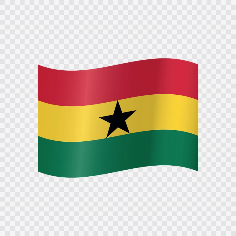 Bendera Ghana berkibar