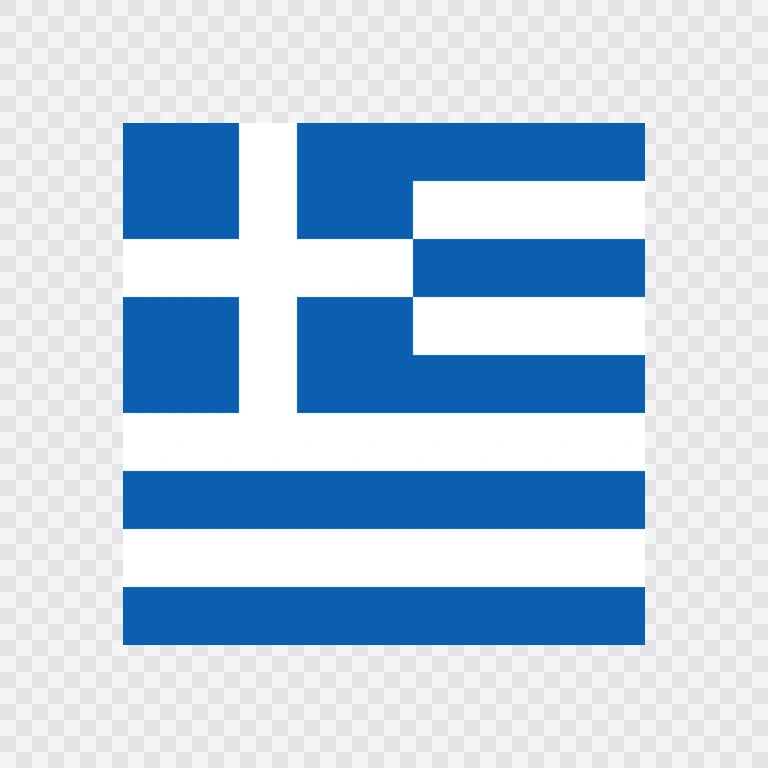 Greece square flag icon