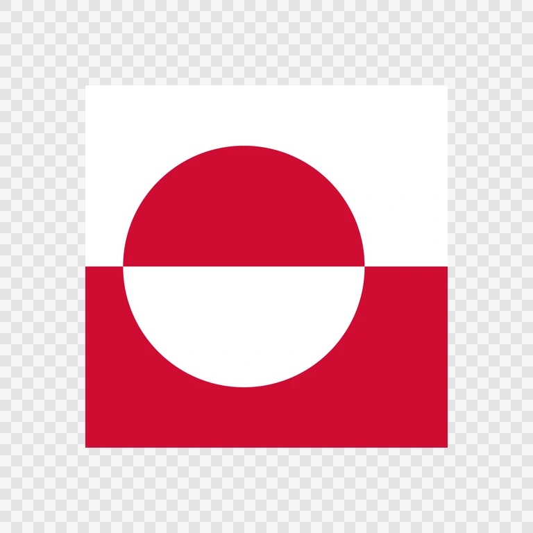 Ikon bendera Greenland kotak
