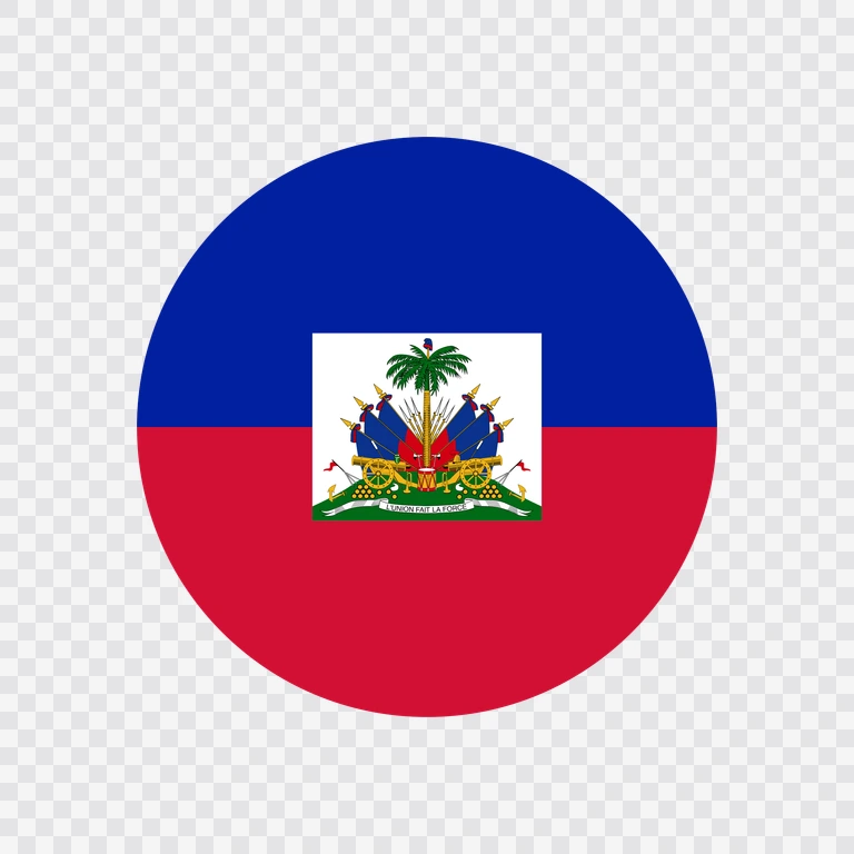 Ikon bendera Haiti lingkaran