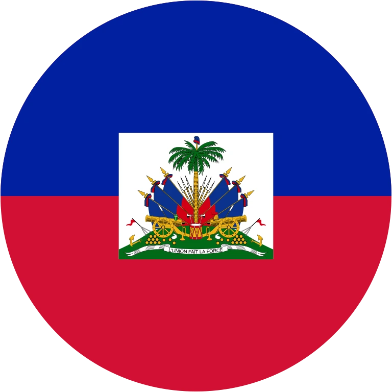 Haiti circle flag icon