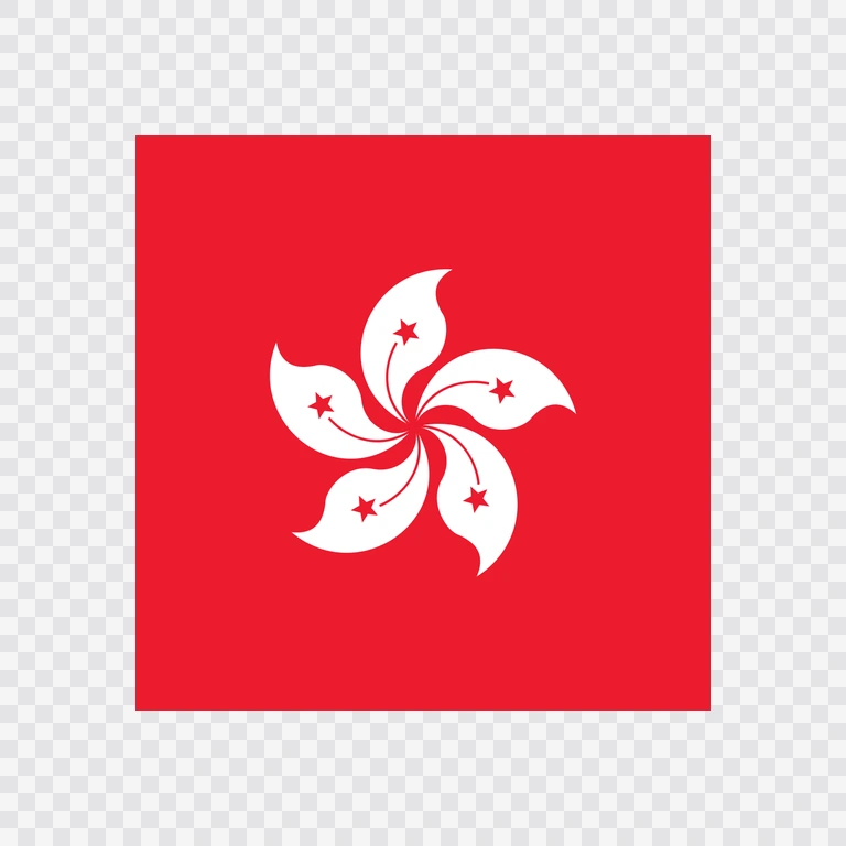 Hong Kong square flag icon