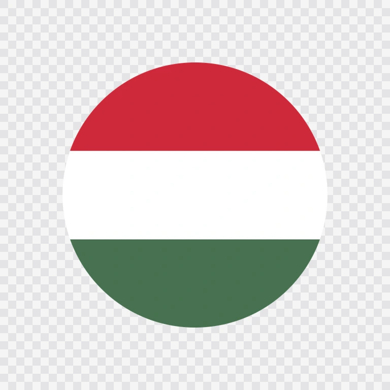 Hungary circle flag icon