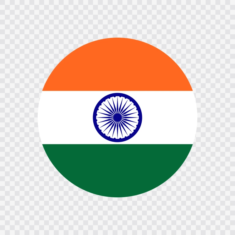 India circle flag icon