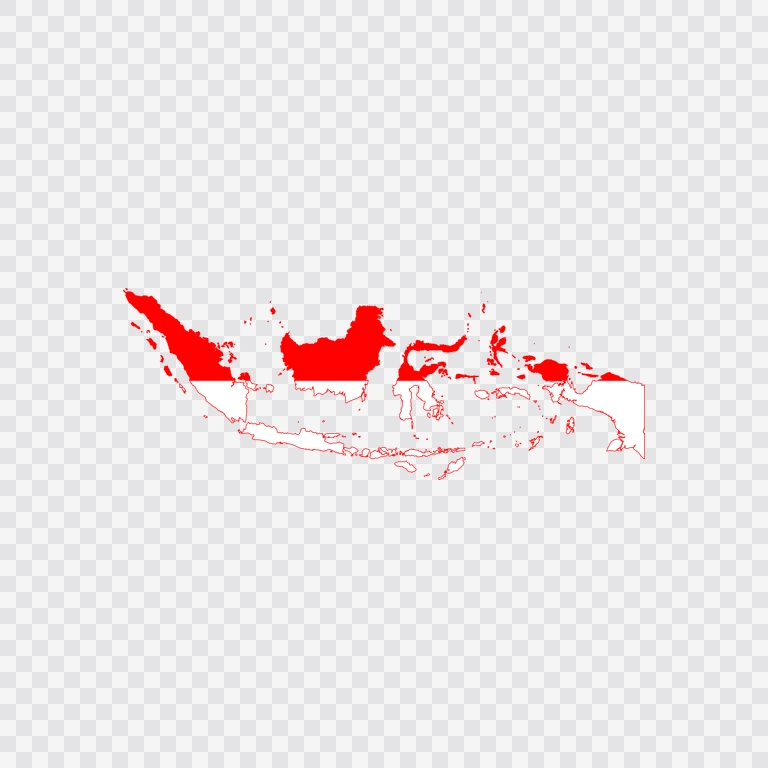 Indonesia flag map