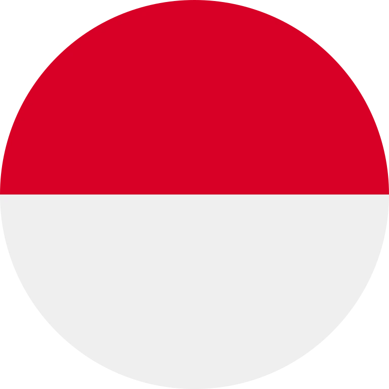 Indonesia circle flag icon