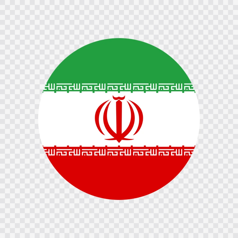 Iran circle flag icon