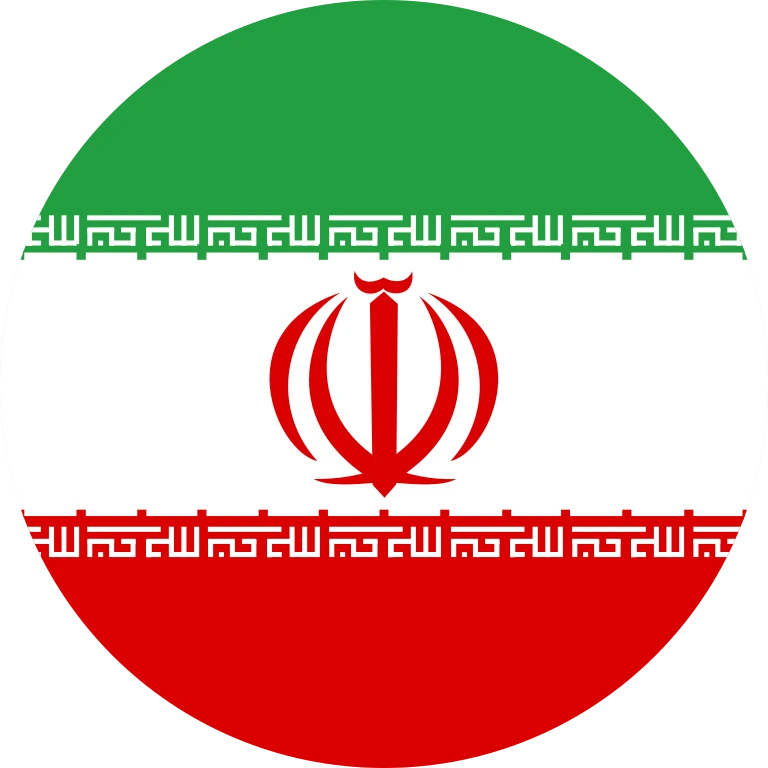 Iran circle flag icon